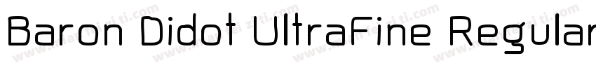 Baron Didot UltraFine RegularVersio字体转换